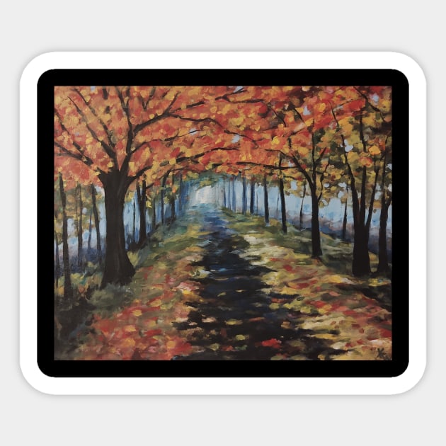 Autumn walk Sticker by crystalwave4